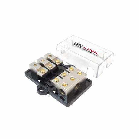 DB Link MANLFB438X : 4 GA. N (3)-8 GA. Out Mini ANL Fuse Block
