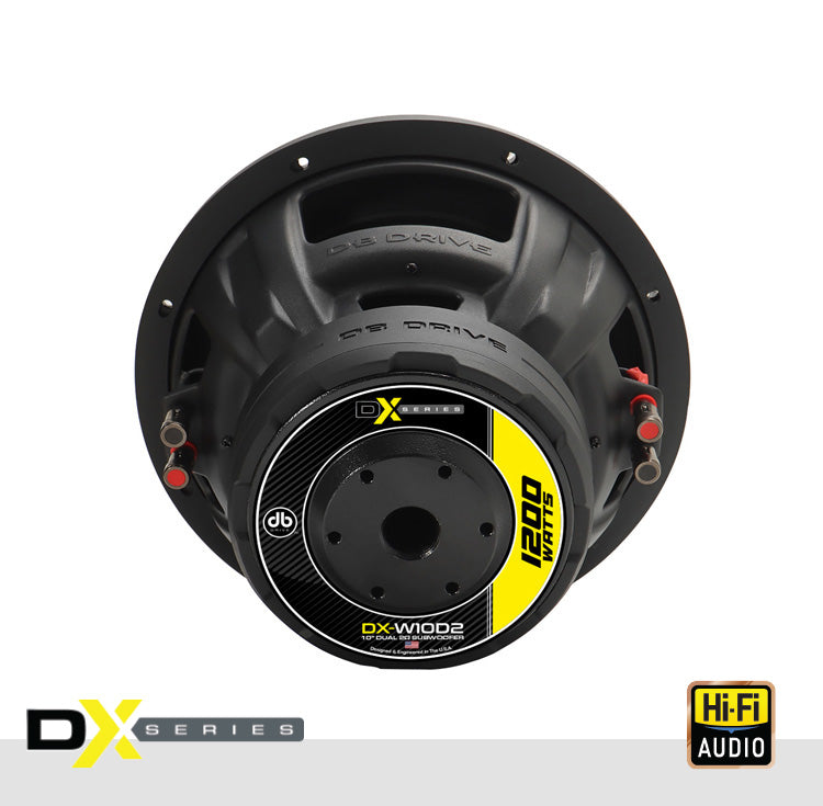DB Drive DX-W10D2 : DX 10" Dual 2-Ohm Subwoofer