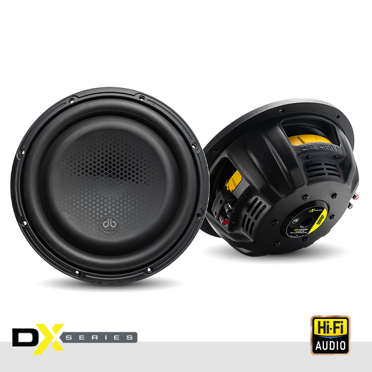 DB Drive DX-W12F : DX 12" Dual 4-Ohm Shallow Subwoofer