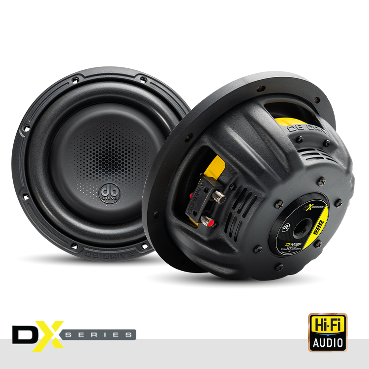 DB Drive DX-W8F : DX 8" Dual 4-Ohm Shallow Subwoofer