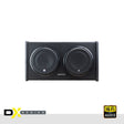 DB Drive DX-BC212 : DUAL 12" VENTED ENCLOSURE WITH SELECTABLE 1-4 OHM LOAD AND PROTECTIVE GRILLS