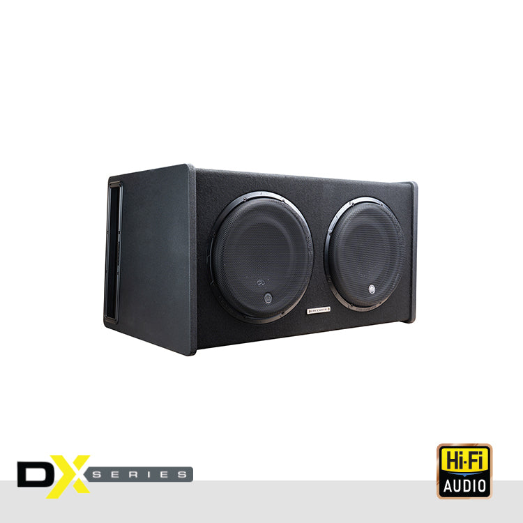 DB Drive DX-BC212 : DUAL 12" VENTED ENCLOSURE WITH SELECTABLE 1-4 OHM LOAD AND PROTECTIVE GRILLS