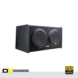 DB Drive DX-BC212 : DUAL 12" VENTED ENCLOSURE WITH SELECTABLE 1-4 OHM LOAD AND PROTECTIVE GRILLS