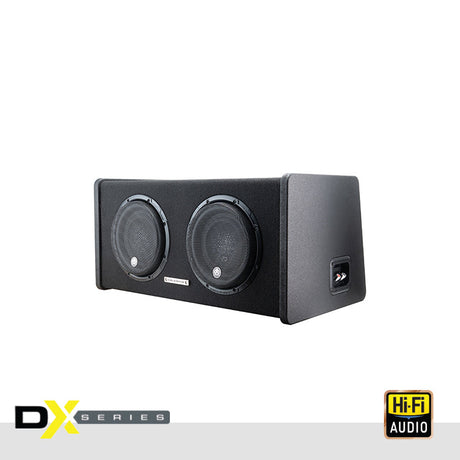 DB Drive DX-BC28 : DUAL 8" VENTED ENCLOSURE WITH SELECTABLE 1-4 OHM LOAD AND PROTECTIVE GRILLS