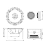 Euphoria E5 : 6.5" Component System W/Silk Dome Tweeter