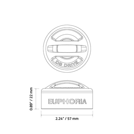 Euphoria EPC1TW : 1" Aluminum High Efficiency Dome Tweeters W/Silk Surround (1 Pair)