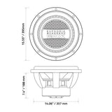 Euphoria EWXB15D4 : 15" Dual 4-Ohm Subwoofer Black Out Edition
