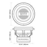 Euphoria EWXC15D4 : 15" Dual 4-Ohm Competition Subwoofer