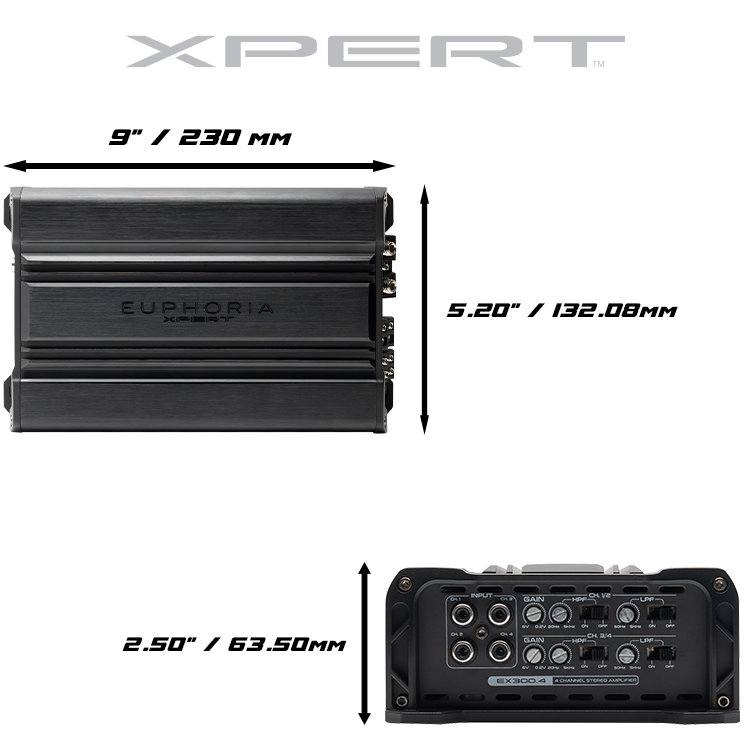 Xpert EX300.4 : 4 Channel Full Range Class D Amplifier