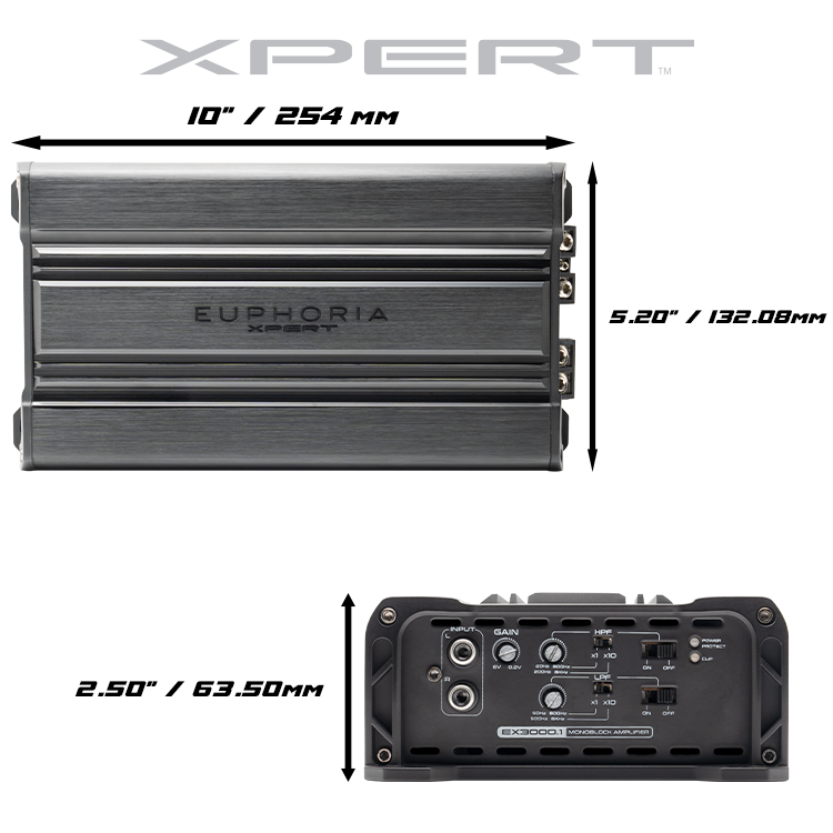 Xpert EX3000.1 : Full Range Class D Monoblock Amplifier