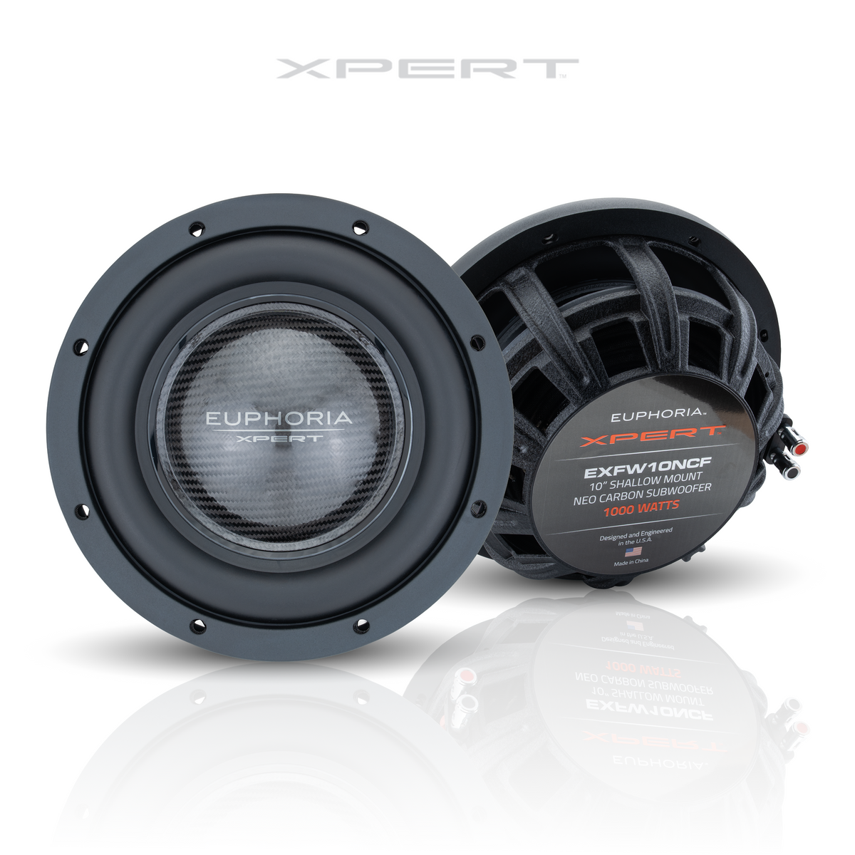 Xpert EXFW10NCF : 10 in. NEO Carbon Fiber Shallow Woofer