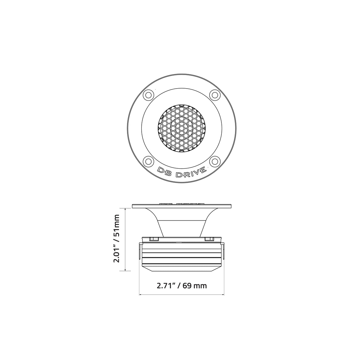 Xpert EXT1.5NH : 1.5 in. Mini NEO Horn Tweeter (Single)
