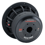 Xpert EXW10CF : 10 in. Dual 2-Ohm Carbon Fiber Subwoofer With Ferrite Magnet