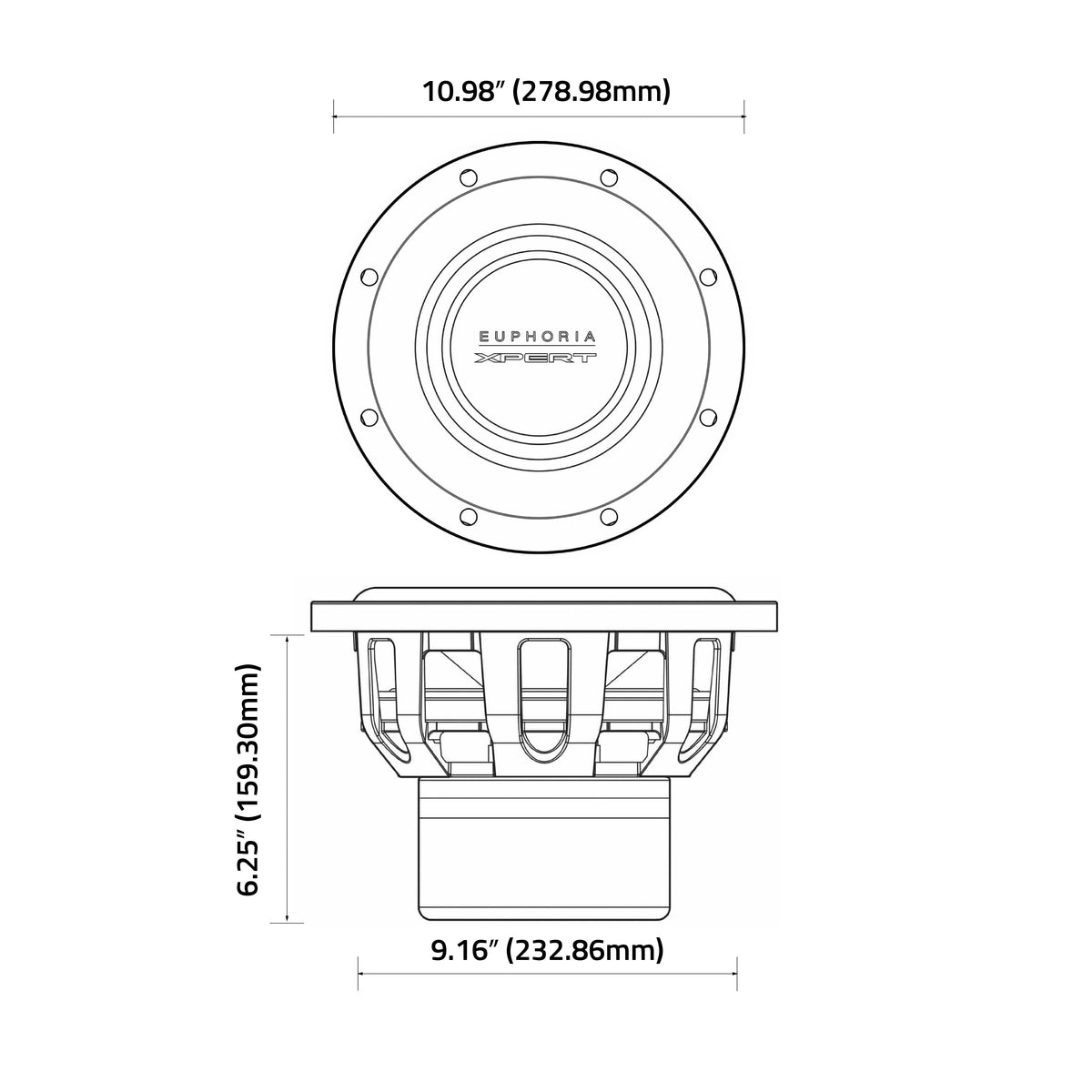 Xpert EXW10NCF : 10" NEO Carbon Fiber Woofer