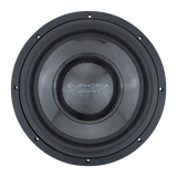 Xpert EXW12CF : 12 in. Dual 2-Ohm Carbon Fiber Subwoofer With Ferrite Magnet