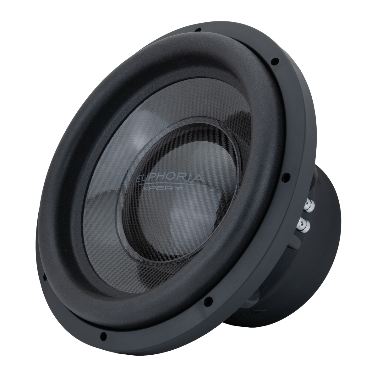 Xpert EXW12CF : 12 in. Dual 2-Ohm Carbon Fiber Subwoofer With Ferrite Magnet