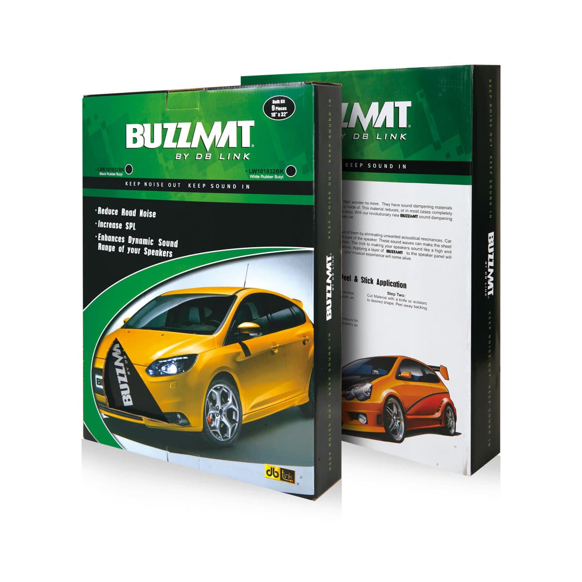 DB Link LBK101832BK : Buzz Mat Bulk Kit 10 Sheets 18in X 32in - (Black)