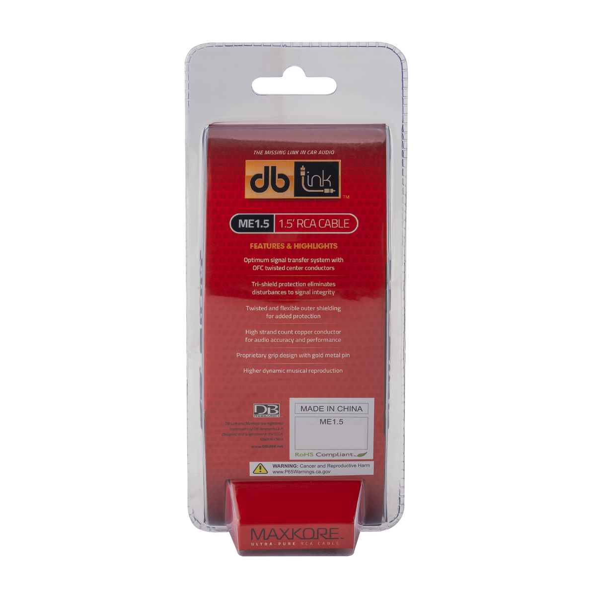 DB Link ME1.5 : Maxkore E Series 1.5 ft. RCA Cable