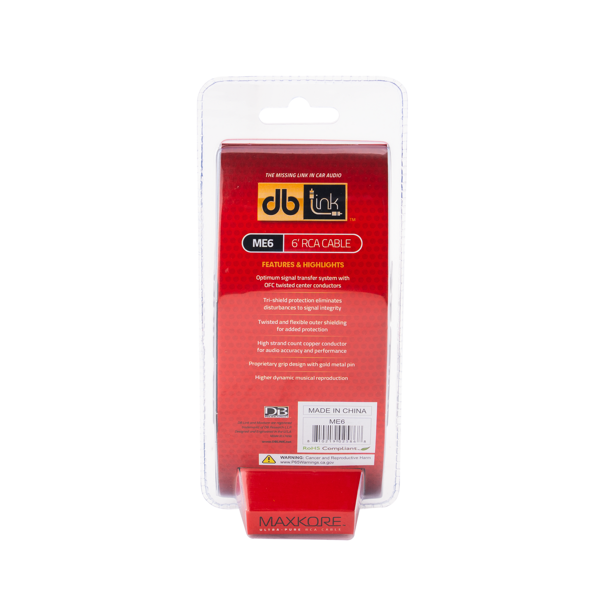 DB Link ME6 : Maxkore E Series 6ft RCA Cable