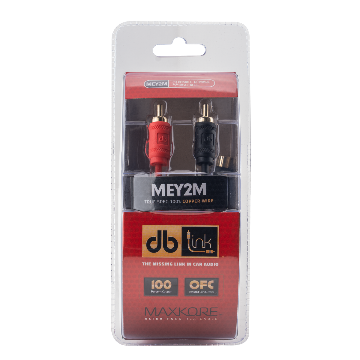 DB Link MEY2M : Maxkore E Series 1 Female To 2 Male RCA Cable