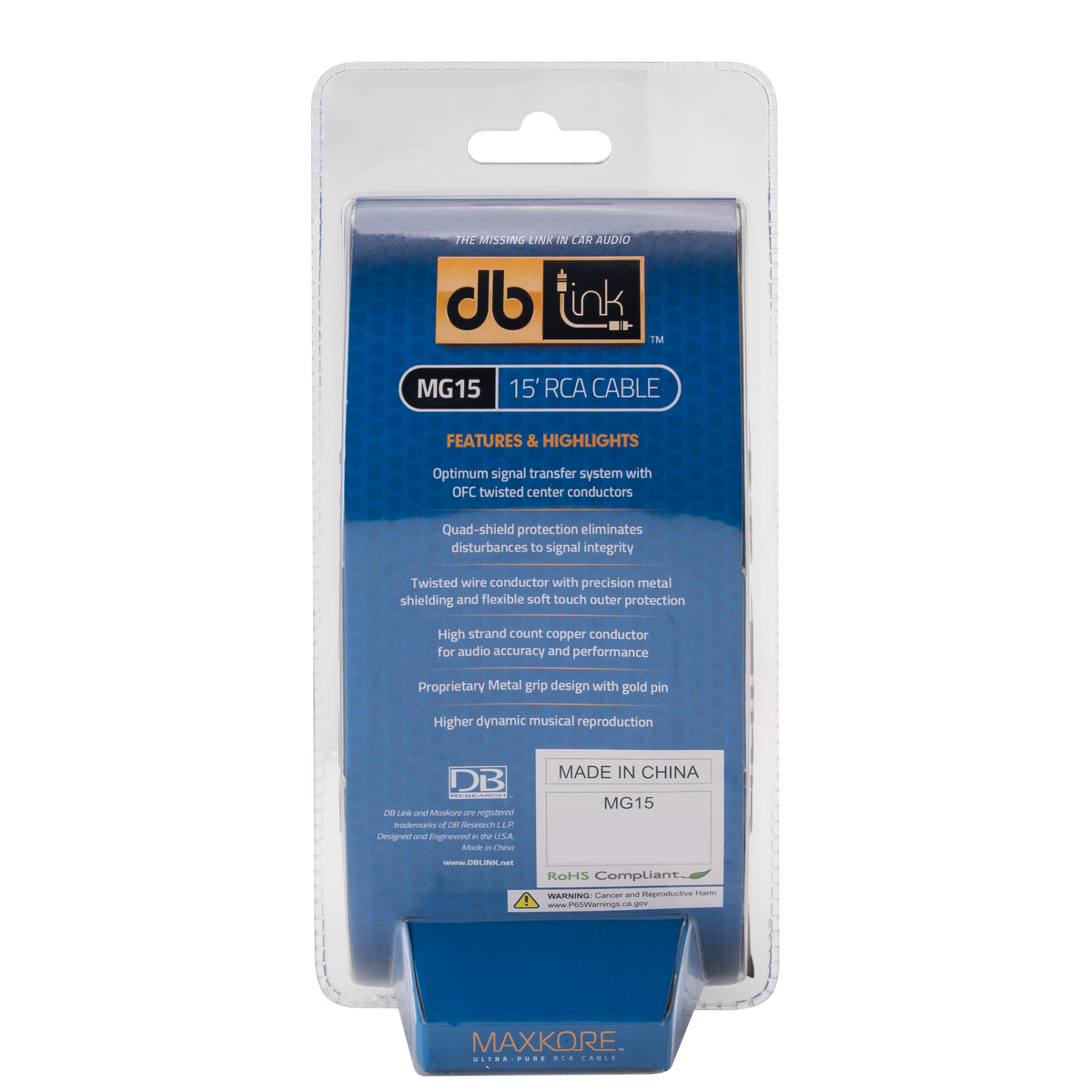 DB Link MG15 : Maxkore G Series 15 ft. RCA Cable