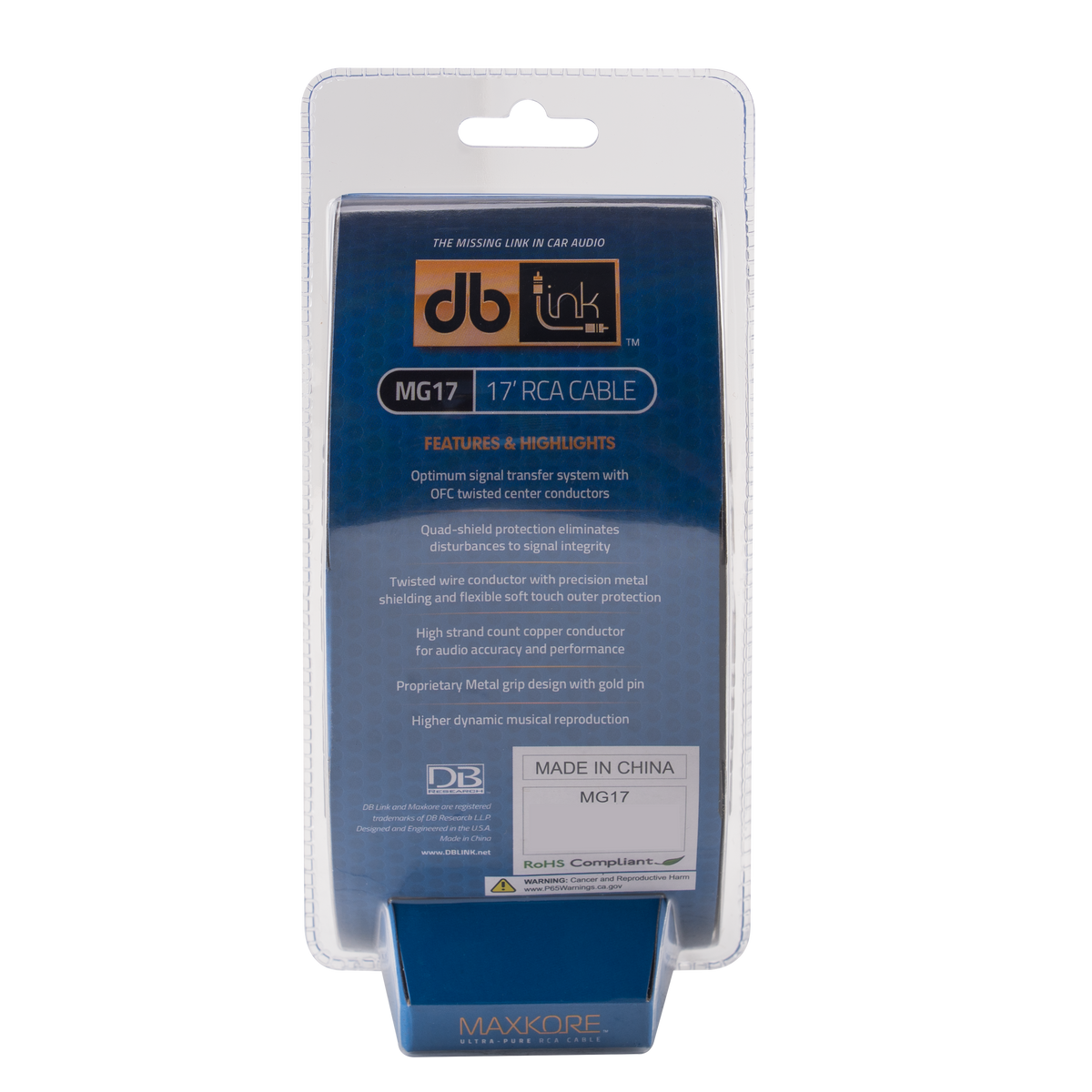 DB Link MG17 : Maxkore G Series 17 ft. RCA Cable