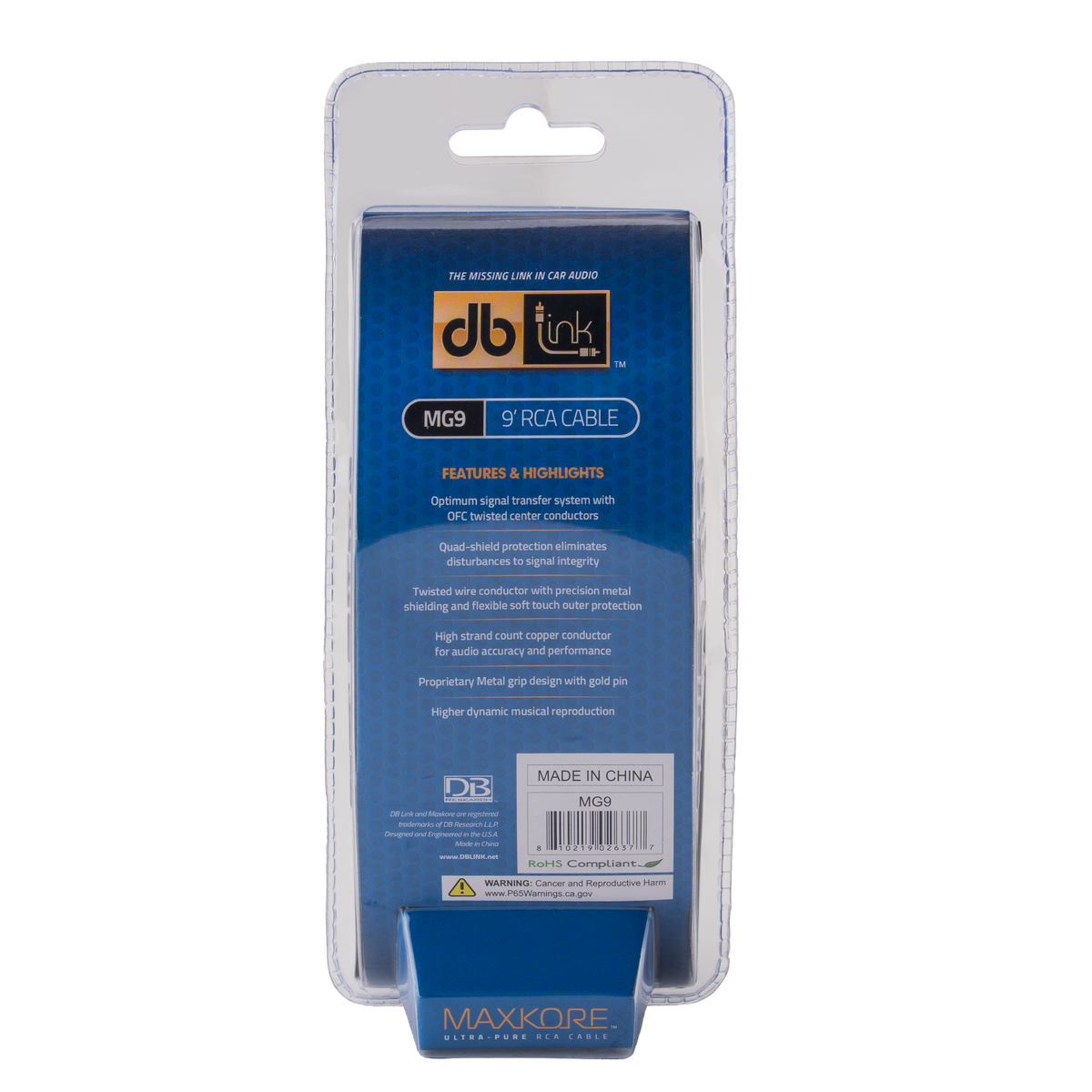 DB Link MG9 : Maxkore G Series 9 ft. RCA Cable