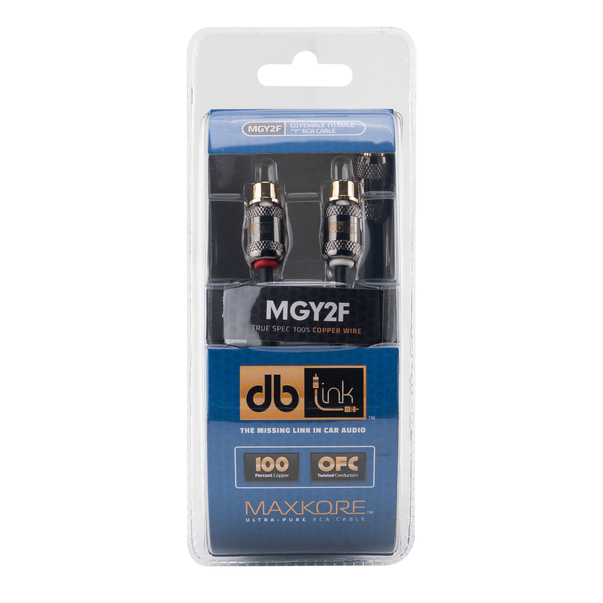 DB Link MGY2F : Maxkore G Series 1 Male To 2 Female RCA Cable