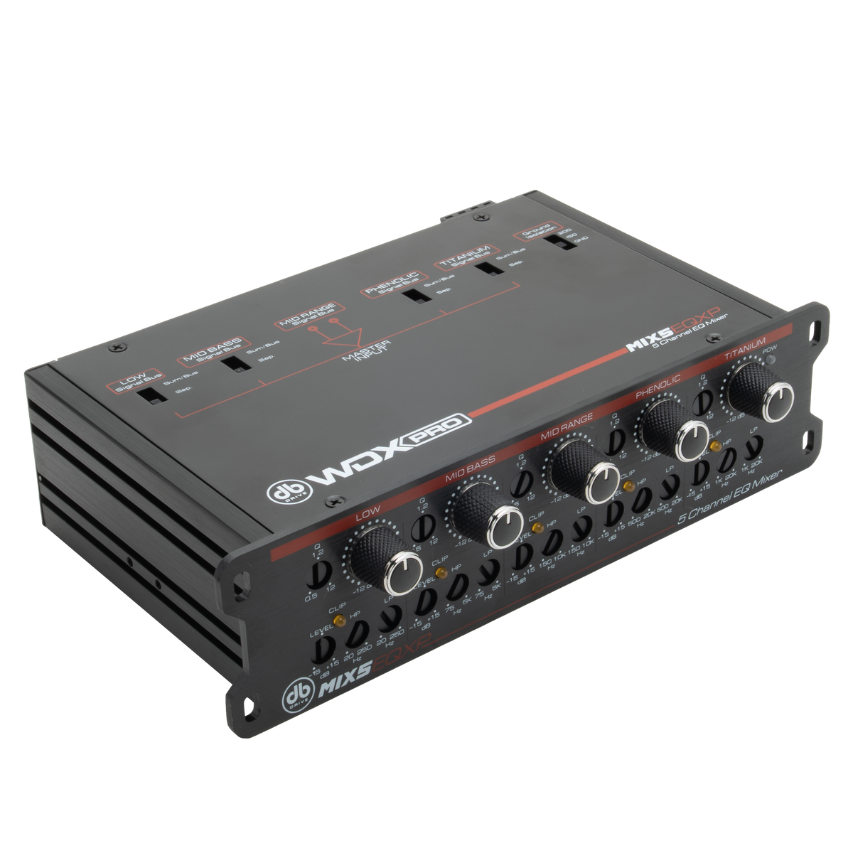 DB Drive MIX5EQXP : DB DRIVE 5 BAND MIXER WITH PARAMETRIC EQ AND PER BAND CROSSOVER