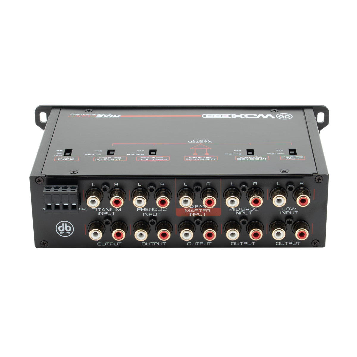 DB Drive MIX5EQXP : DB DRIVE 5 BAND MIXER WITH PARAMETRIC EQ AND PER BAND CROSSOVER