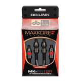 DB Link MK-PR12R : 12' Maxkore+ Premium Quad Shield, 100% OFC, TINNED Anti-Corrosive RCA