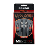 DB Link MK-PR3R : 3' Maxkore+ Premium Quad Shield, 100% OFC, TINNED Anti-Corrosive RCA