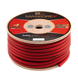 DB Link MK-PR4R100 : 100' 4 AWG Maxkore+ Premium Red, 100% OFC, TINNED Anti-Corrosive Power Wire Roll