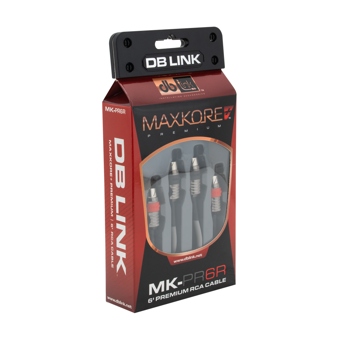 DB Link MK-PR6R : 6' Maxkore+ Premium Quad Shield, 100% OFC, TINNED Anti-Corrosive RCA