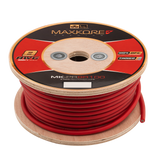 DB Link MK-PR8R100 : 100' 8 AWG Maxkore+ Premium Red, 100% OFC, TINNED Anti-Corrosive Power Wire Roll