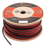 DB Link MK-PRS10RB100 : 100' 10 AWG Maxkore+ Premium Red/Black Speaker Wire, 100% OFC, TINNED Anti-Corrosive