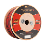 DB Link MK-PRS10RB100 : 100' 10 AWG Maxkore+ Premium Red/Black Speaker Wire, 100% OFC, TINNED Anti-Corrosive