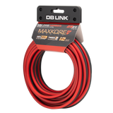 DB Link MK-PRS12RB25 : 25' 12 AWG Maxkore+ Premium Red/Black Speaker Wire 100% OFC, TINNED Anti-Corrosive