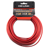DB Link MK-PRS16RB50 : 50' 16 AWG Maxkore+ Premium Red/Black Speaker Wire 100% OFC, TINNED Anti-Corrosive
