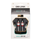 DB Link MKMR12 : 12' Maxkore Marine 100% OFC, Tinned Anti-Corrosive RCAs