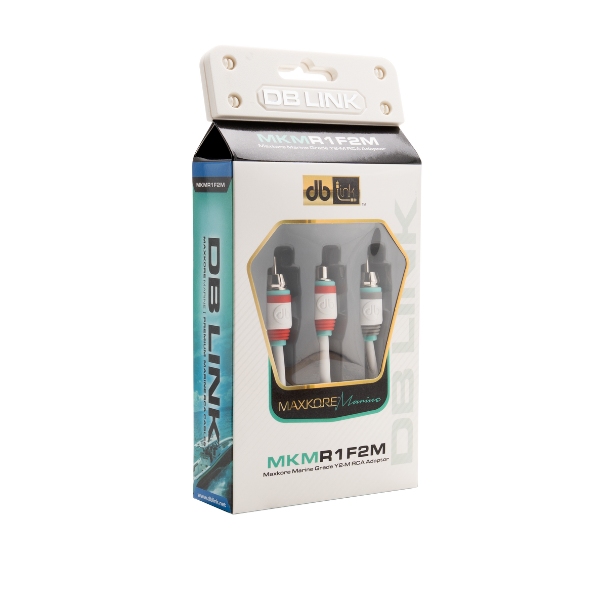 DB Link MKMR1F2M : Maxkore Marine 100% OFC, Tinned Anti-Corrosive RCAs Ys 1F/2M