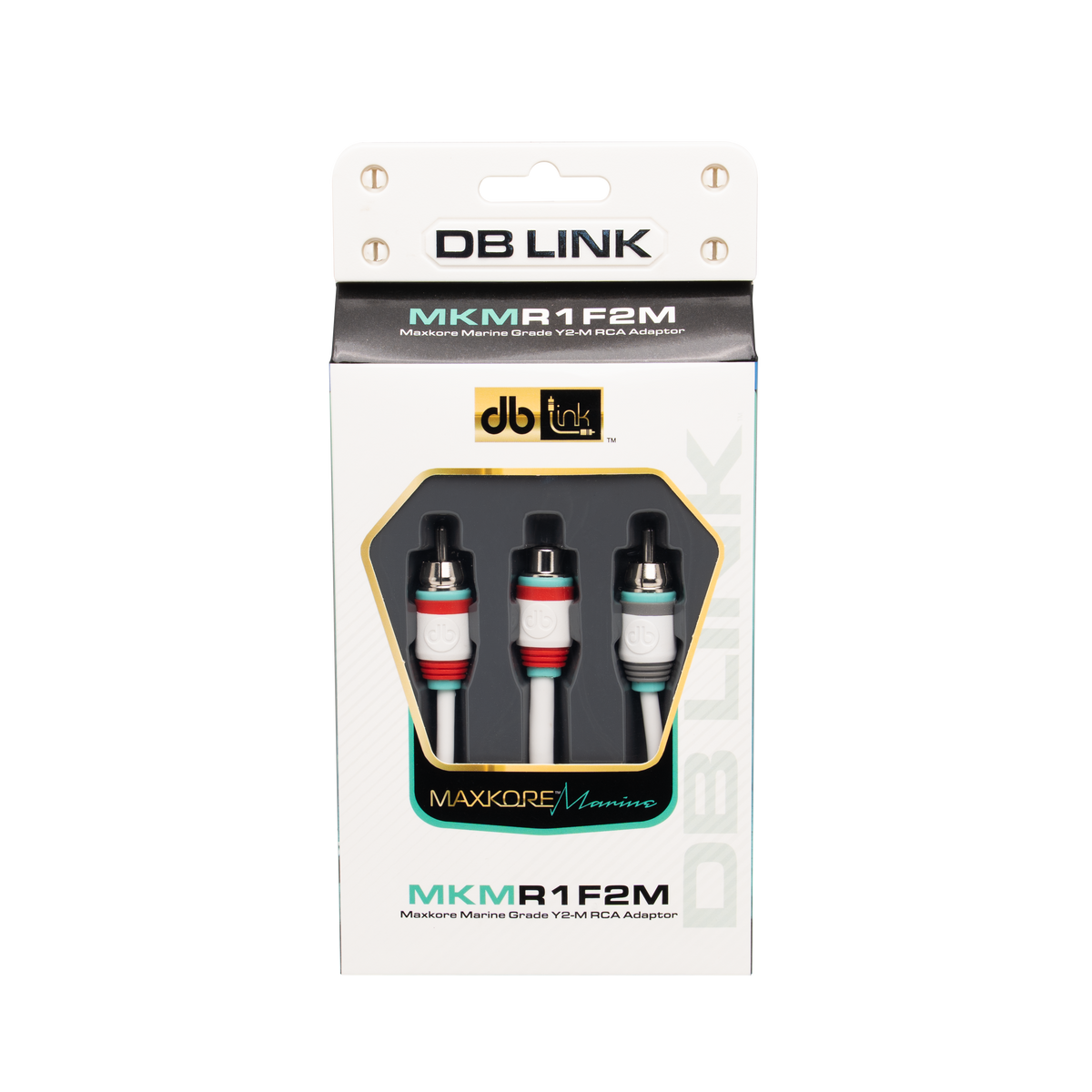 DB Link MKMR1F2M : Maxkore Marine 100% OFC, Tinned Anti-Corrosive RCAs Ys 1F/2M