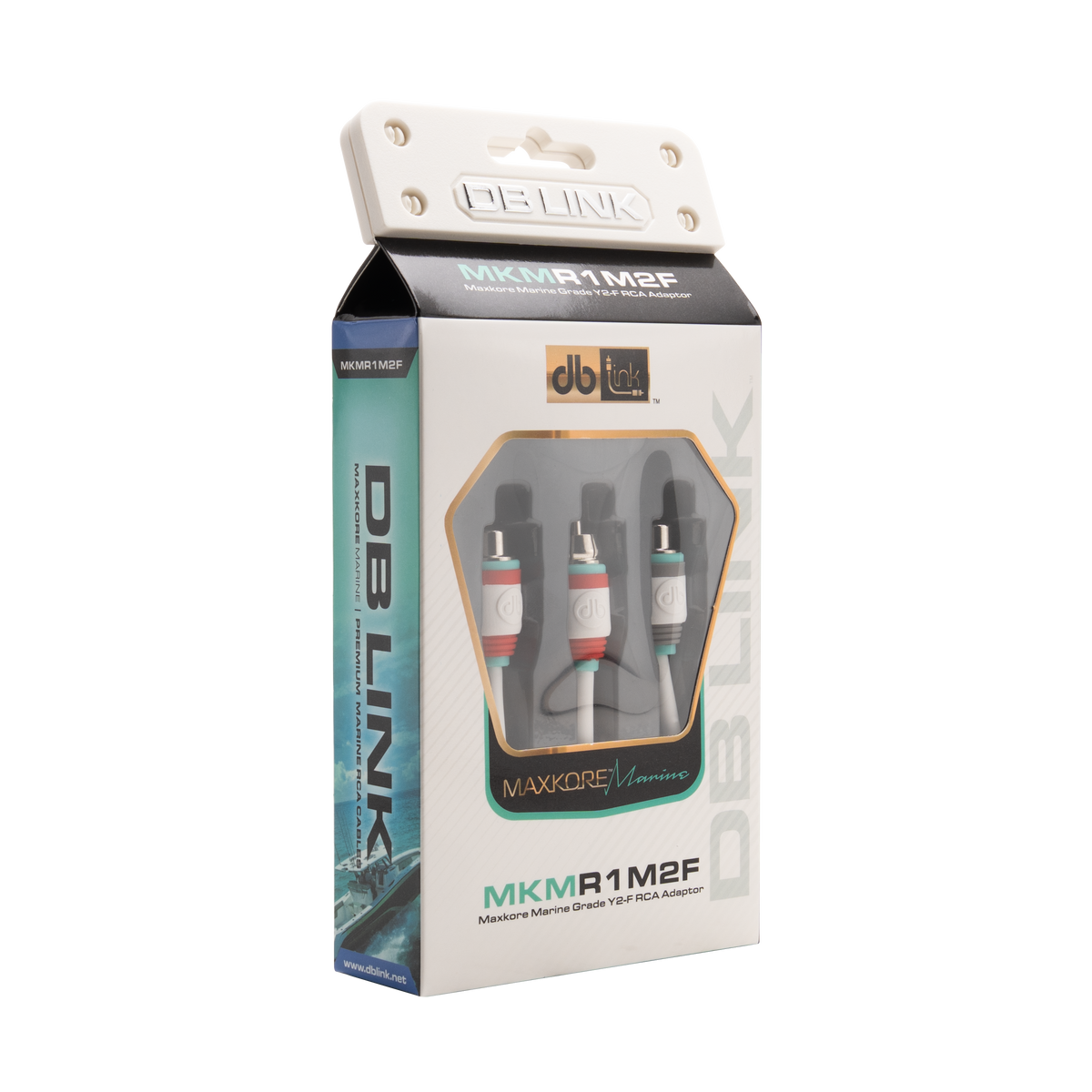 DB Link MKMR1M2F : Maxkore Marine 100% OFC, Tinned Anti-Corrosive RCAs Ys 1M/2F