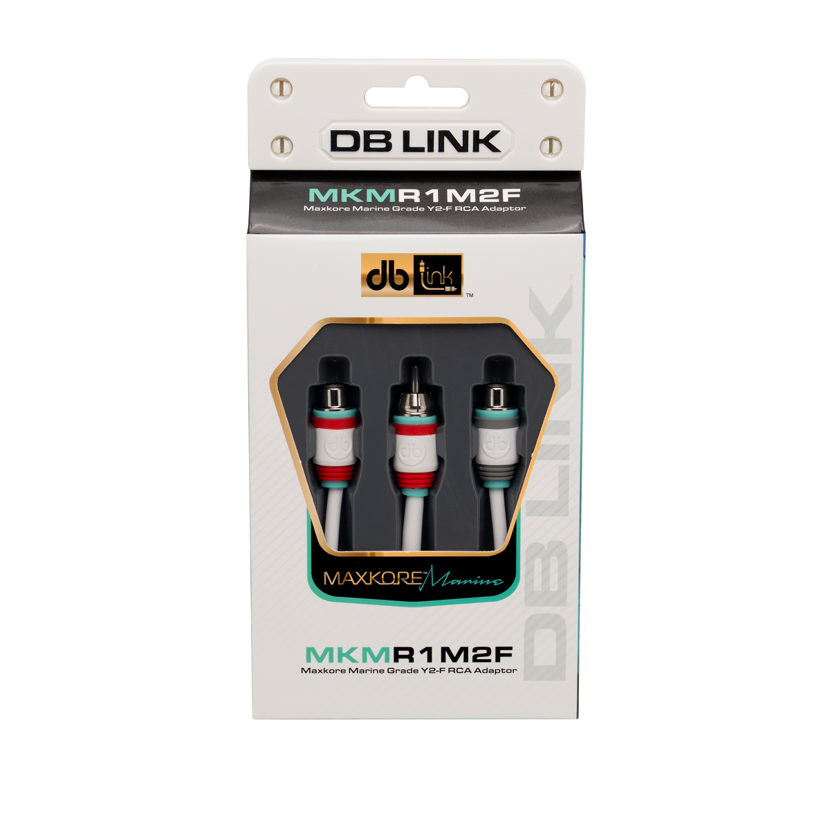 DB Link MKMR1M2F : Maxkore Marine 100% OFC, Tinned Anti-Corrosive RCAs Ys 1M/2F