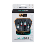 DB Link MKMR25 : 25' Maxkore Marine 100% OFC, Tinned Anti-Corrosive RCAs