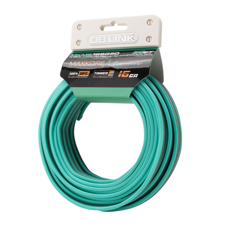 DB Link MKMS16SG50 : 50' 16 Ga Maxkore Marine Sea Green/Gray, 100% OFC, TINNED Anti-Corrosive Wire