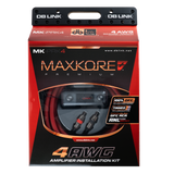 DB Link MK-PRK4 : 4 AWG Maxkore+ Premium, 100% OFC, TINNED Anti-Corrosive Amplifier Installation Kit