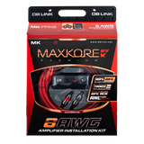 DB Link MK-PRK8: 8 AWG Maxkore+ Premium, 100% OFC, TINNED Anti-Corrosive Amplifier Installation Kit