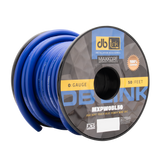 DB Link MXPW0BL50 : 0 Gauge Maxkore Premium 100% Copper Blue Soft Touch Power Wire Roll