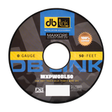 DB Link MXPW0BL50 : 0 Gauge Maxkore Premium 100% Copper Blue Soft Touch Power Wire Roll